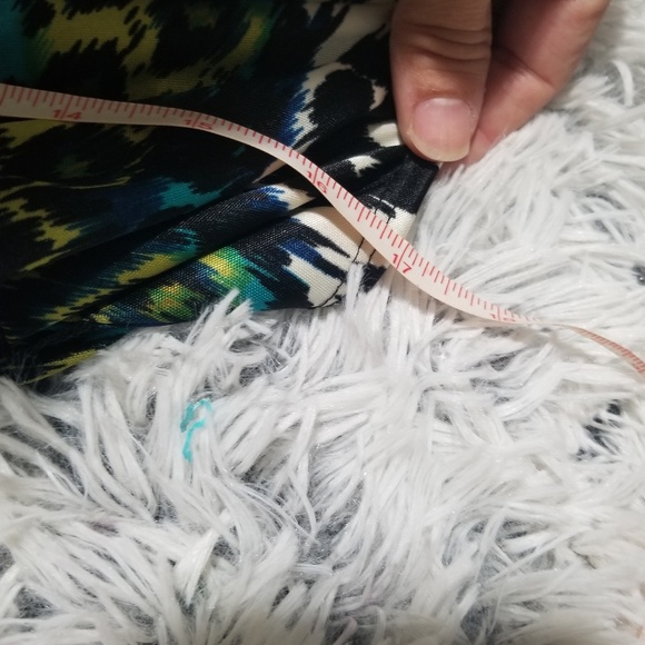 AB Studio multicolor v neck tie waist size XL - Picture 4 of 7